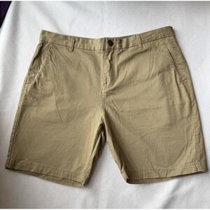 Billabong Men's Chino Shorts Khaki Tan Size 36 Cotton Stretch Casual Surf